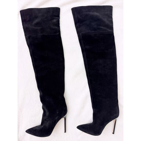Paris Texas Over-the-knee Suede Boots in Black (Size 37.5) - Picture 5 of 16
